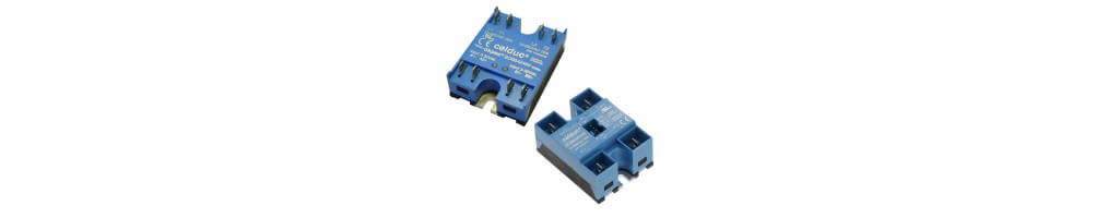 Relays with power and control connections by FASTON terminals
